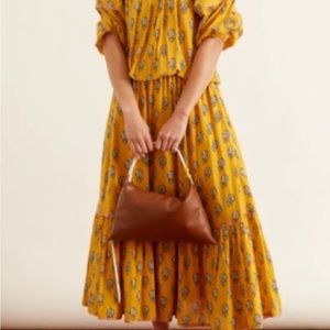 RHODE RESORT Frida Dress Yellow Floral
